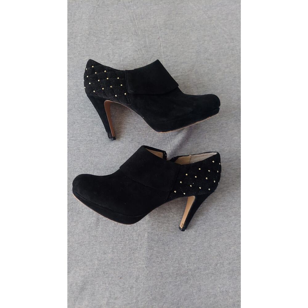 Adrienne Vittadini Fine Suede Leather Heel Shoes Sz 7 1/2M